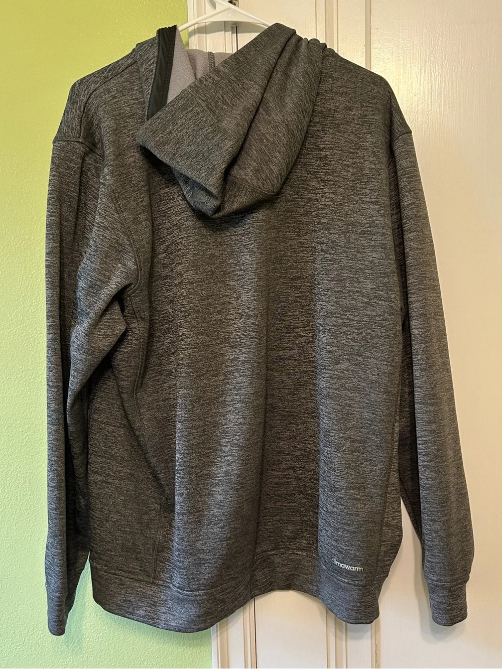 Adidas Dark Gray Full-Zip Hoodie Jacket